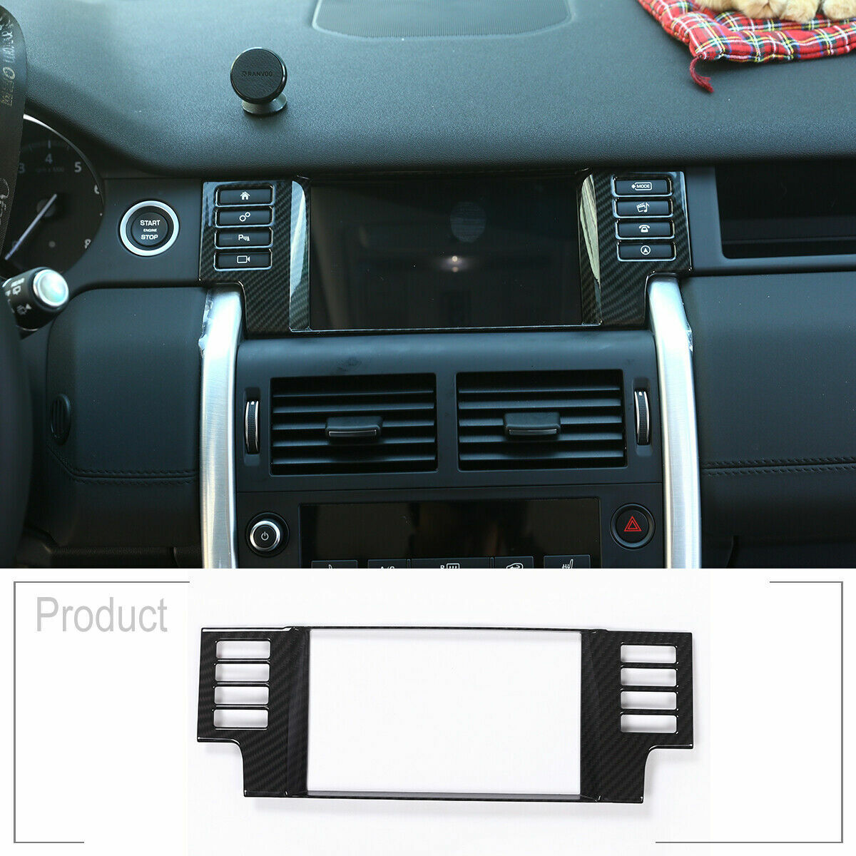 Black tail high brake light cover decoration suitable for Sub@ru Outback Forester 2014-2021 United States- v