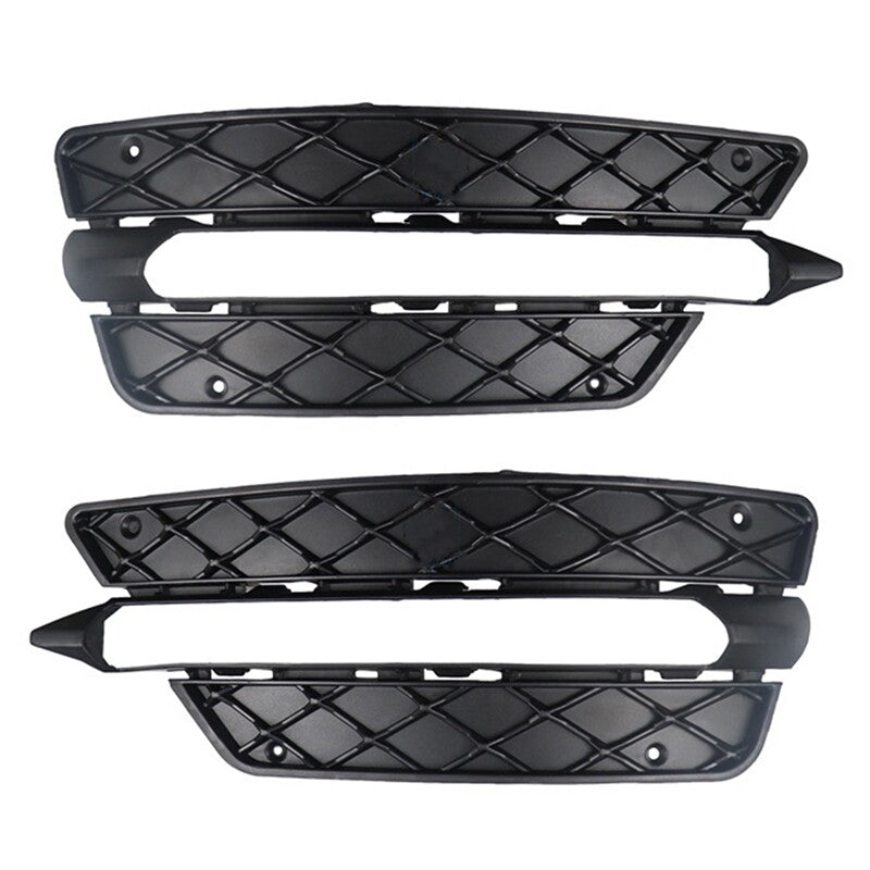 Front Bumper Grille Fog Lamp Cover Grille for Mercedes-Benz W204 2012-2014