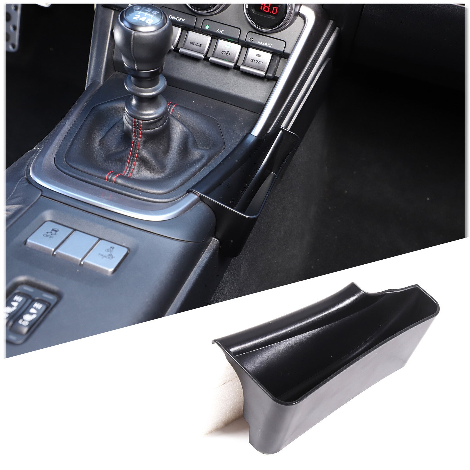 Interior Chrome Silver A/C Knob Ring Trim for 86/Sub@ru BRZ 2022-23 - v