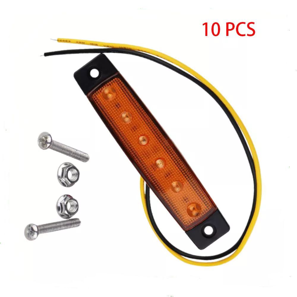 Fits For Buses/Trucks/Trailers/Lorries 10X 24V Side Marker Lamp Indicator Light Q