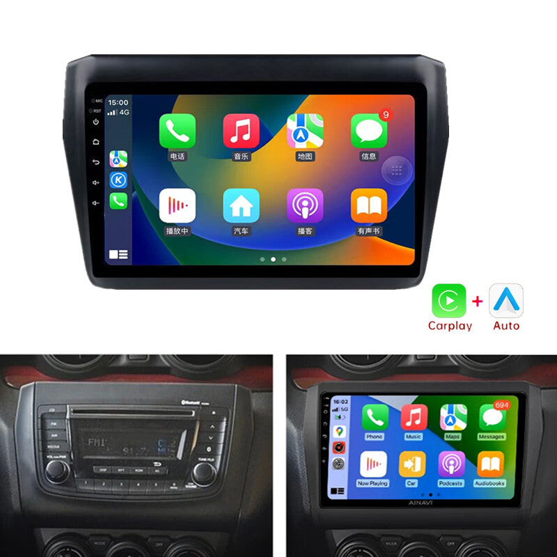 Car Multimedia Player for Suzuki for Swift 17-19 Wireless Carplay Android Auto Wifi