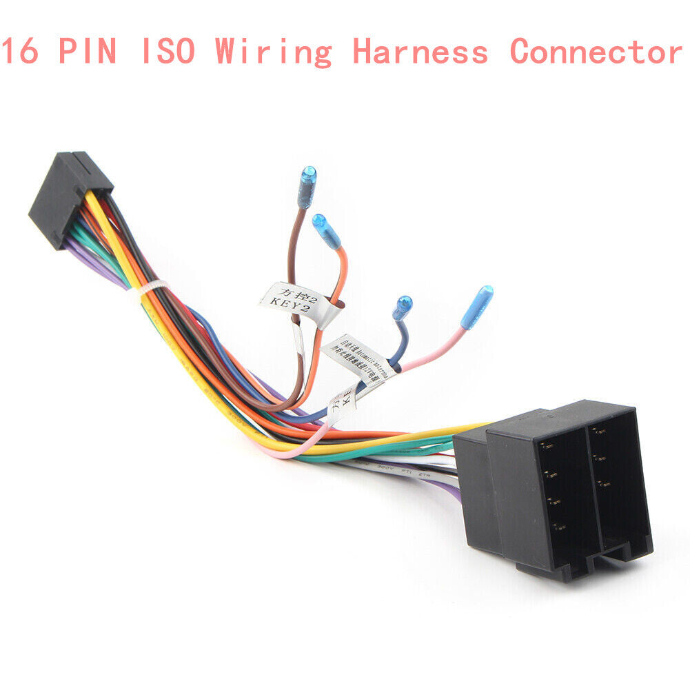 16 Pin to ISO Cable Adapter Universal Accessories For Car Radio Android Plug Q