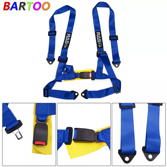 RASTP 2 4-Point Adjustable Racing for Seat Belts Harness Shoulder Straps Q
