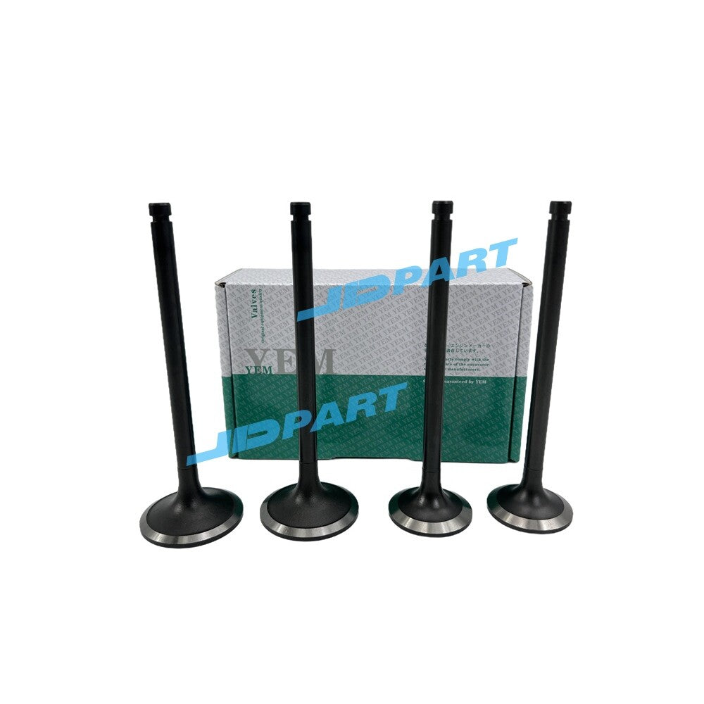 4-piece 2D94 intake and exhaust valve set for diesel engines.