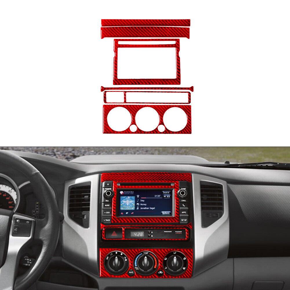 Red Carbon Fiber Transmission Console Accent Cover Trim For Z4 E89 2009-2016 v