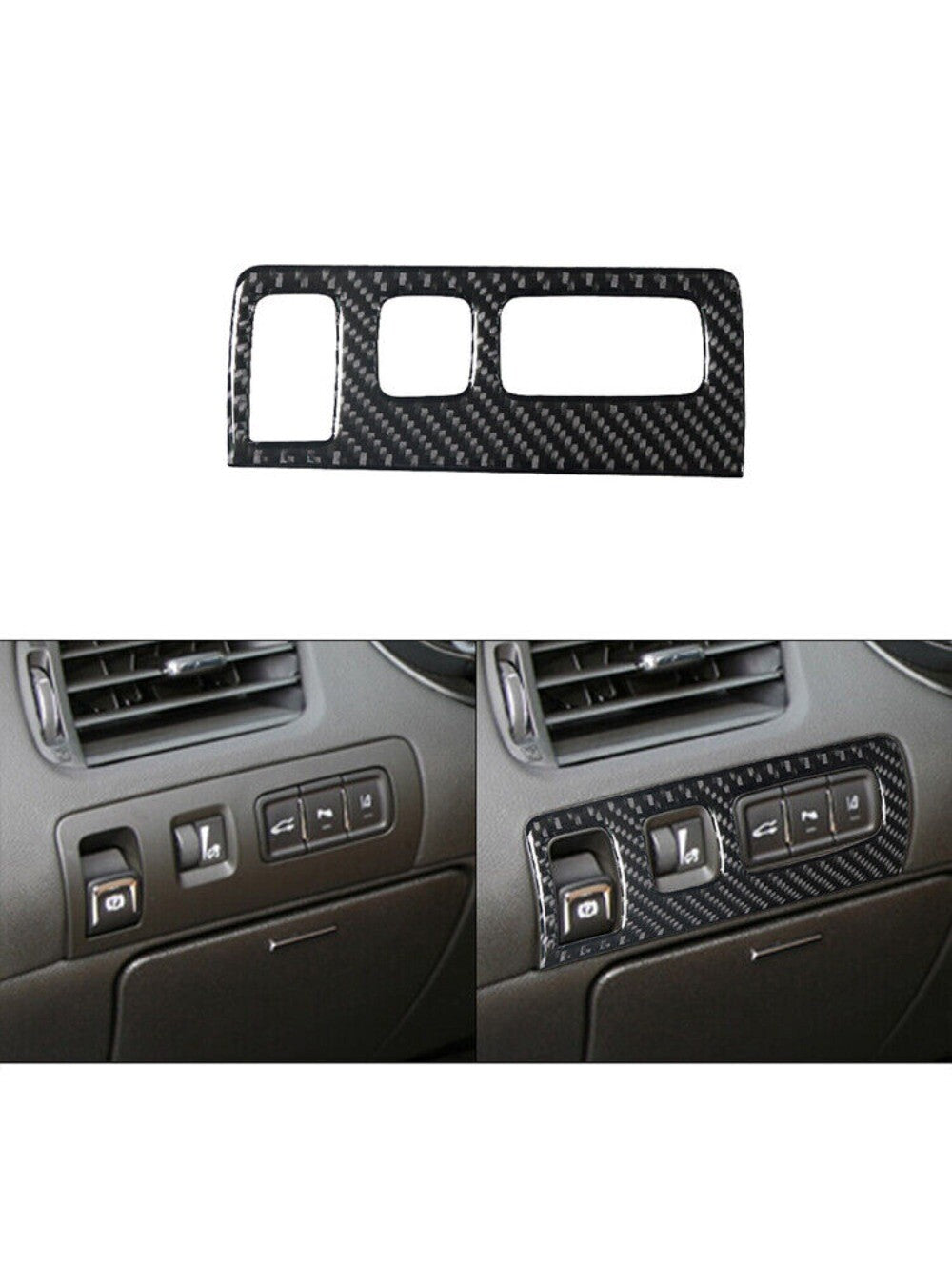 1x Light Control Panel Trim Cover Interior Carbon Fiber for Chevy Impala 14-2020 n