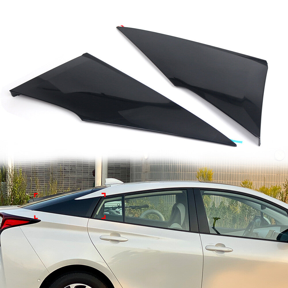 Glossy Black Rear Quarter Moldings Cover 62505-47012 for Toyota Prius 2016-2022