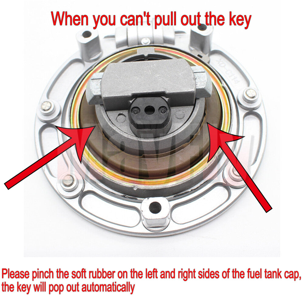 Fit For CBR600F4/F4i 2001-2006 Ignition Switch Fuel Gas Cap for Seat Lock Key Set