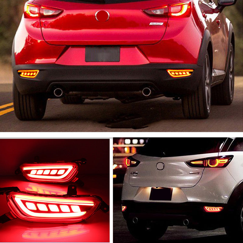 Fit For 2016-2020 for Mazda CX-3 CX3 LED Rear Fog Light Tail Bumper Light Sets 2PCS v