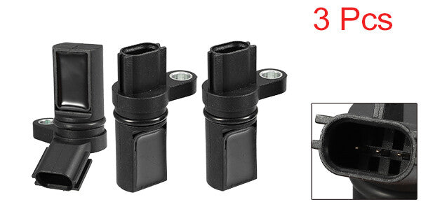 3-Piece Engine Crankshaft Position Sensor/Crankshaft Sensor for Infiniti FX35 ABS (Black) n