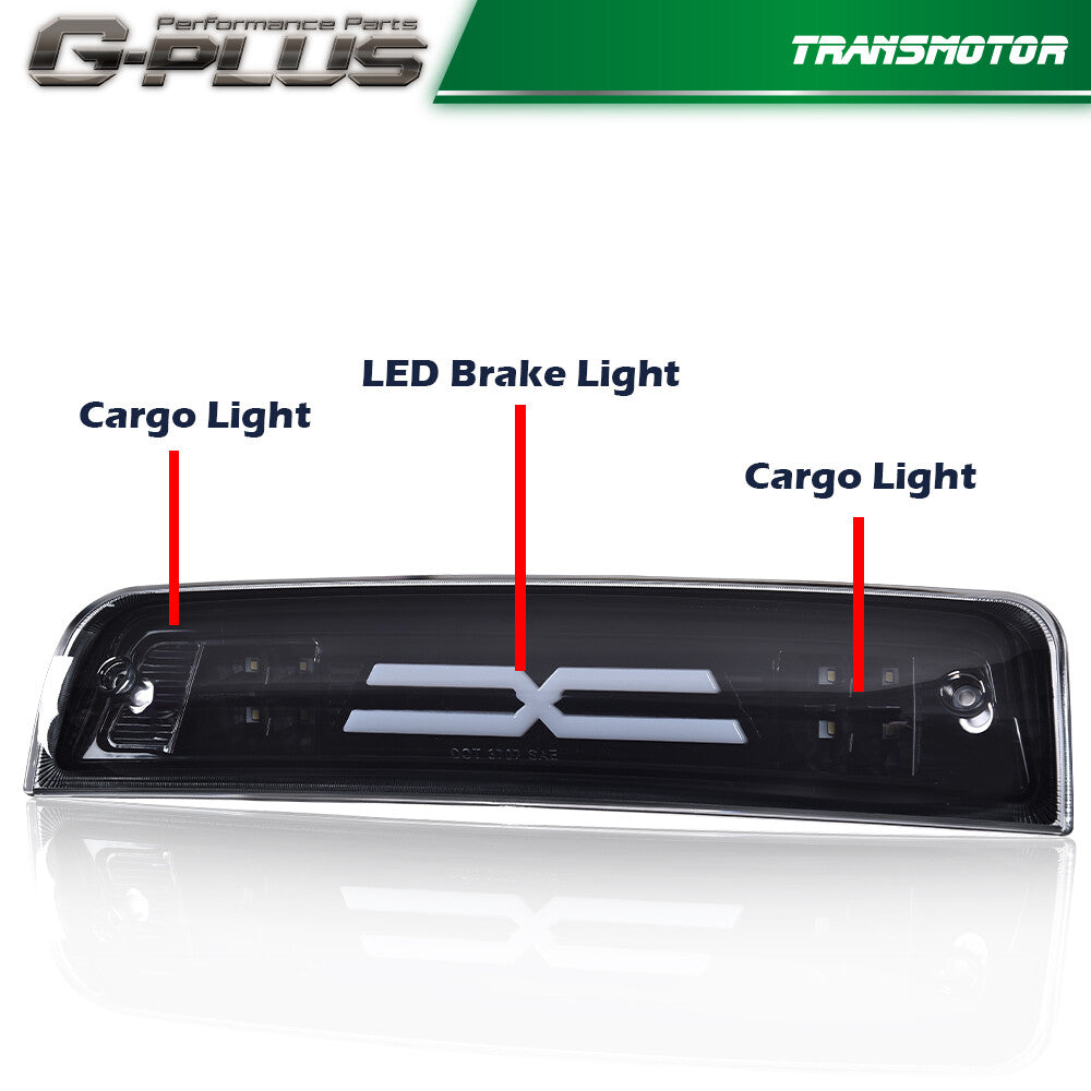 Fit For 09-18 for Ram 1500 2500 3500 X-ray LED Three Lights/Bright Surface- v