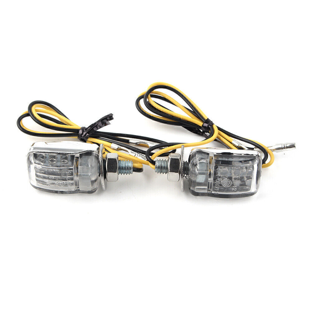 Turn Lights Universal LED Motor Turn Signal Indicator Light Warning Blinker Lamp Q