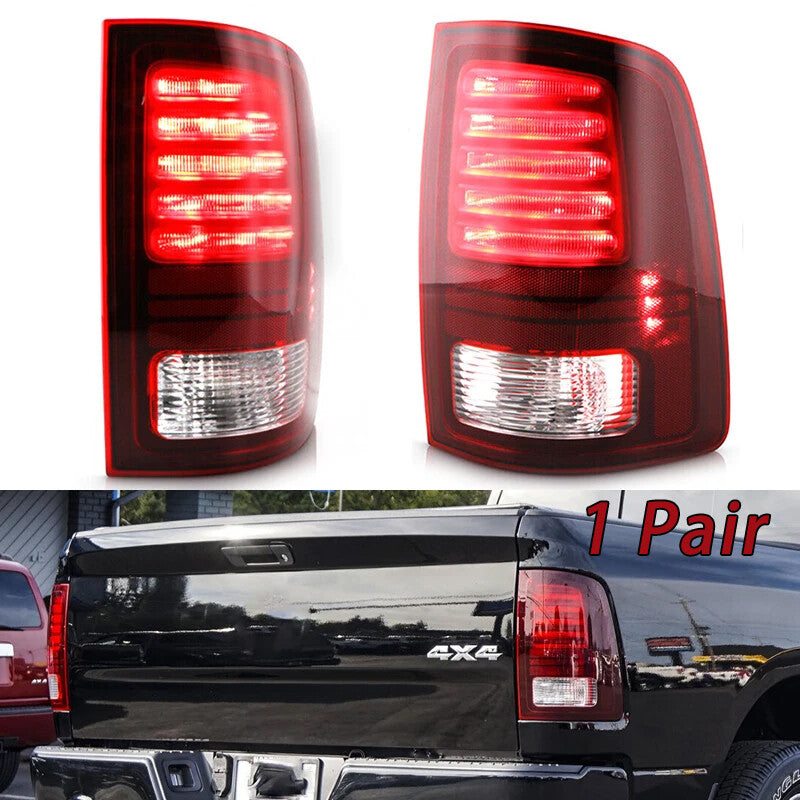 1Pair Rear LED Tail Light Assembly for Dodge Ram1500 2013-2018 Turn Signal Light