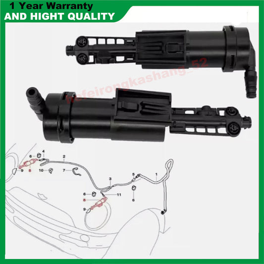 Two headlight/washing machine pump units, left and right, suitable for Mini Cooper R50 R52 R53 1.6L. (03-08-) Q