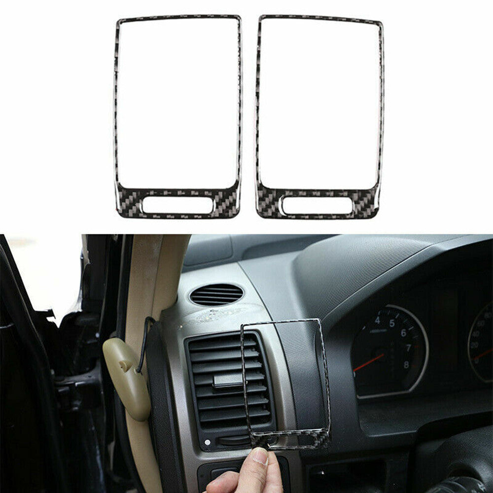 2x For Celica 2001-2005 Carbon Fiber Window Lift Switch Panel Trim Cover v