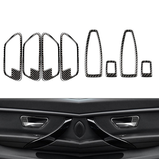 8 Pcs Car Door Panel Interior Trim for BMW 3 Series F30 GT F34 2013-2019