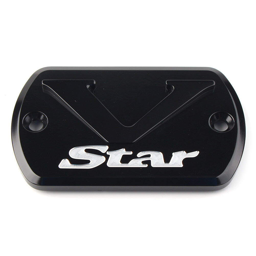 Front Brake Fluid Cap Reservoir Cover for Yamaha V Star XVS 650/950/1100/1300