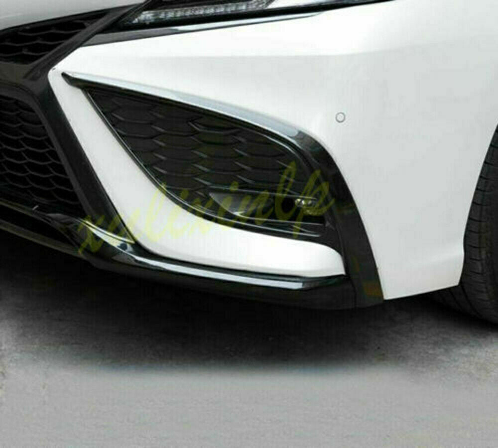 For 2021-23 for Toyota for Camry SE XSE Black ABS Front Bumper Protector Cover Guard 3Pc