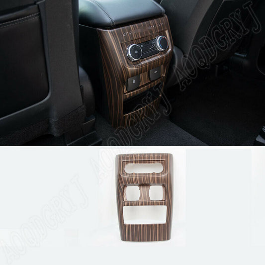 Wood Grain Interior Rear Air Outlet Vent Cover Trim for Ford Explorer 2020-2023