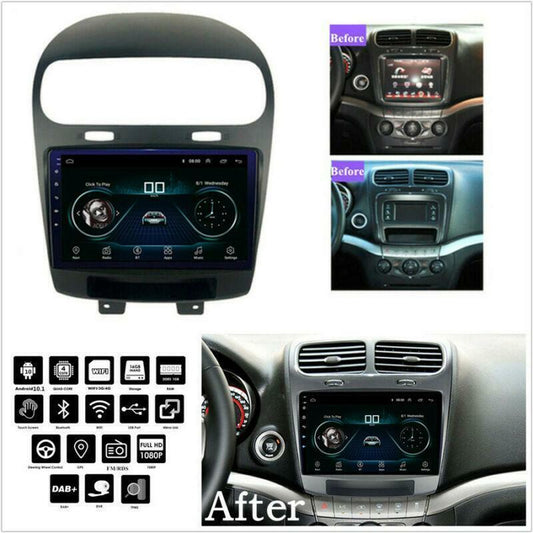 FM 1+16GB For 12-20 for Dodge Journey Car Stereo 9 Radio GPS Navigation WiFi BT DAB