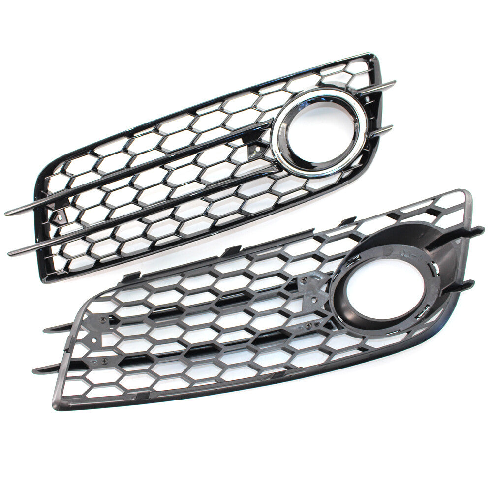 Front Bumper Fog Light Lamp Cover Grille CAP for Audi A4 B8 S-Line S4 2008-2012