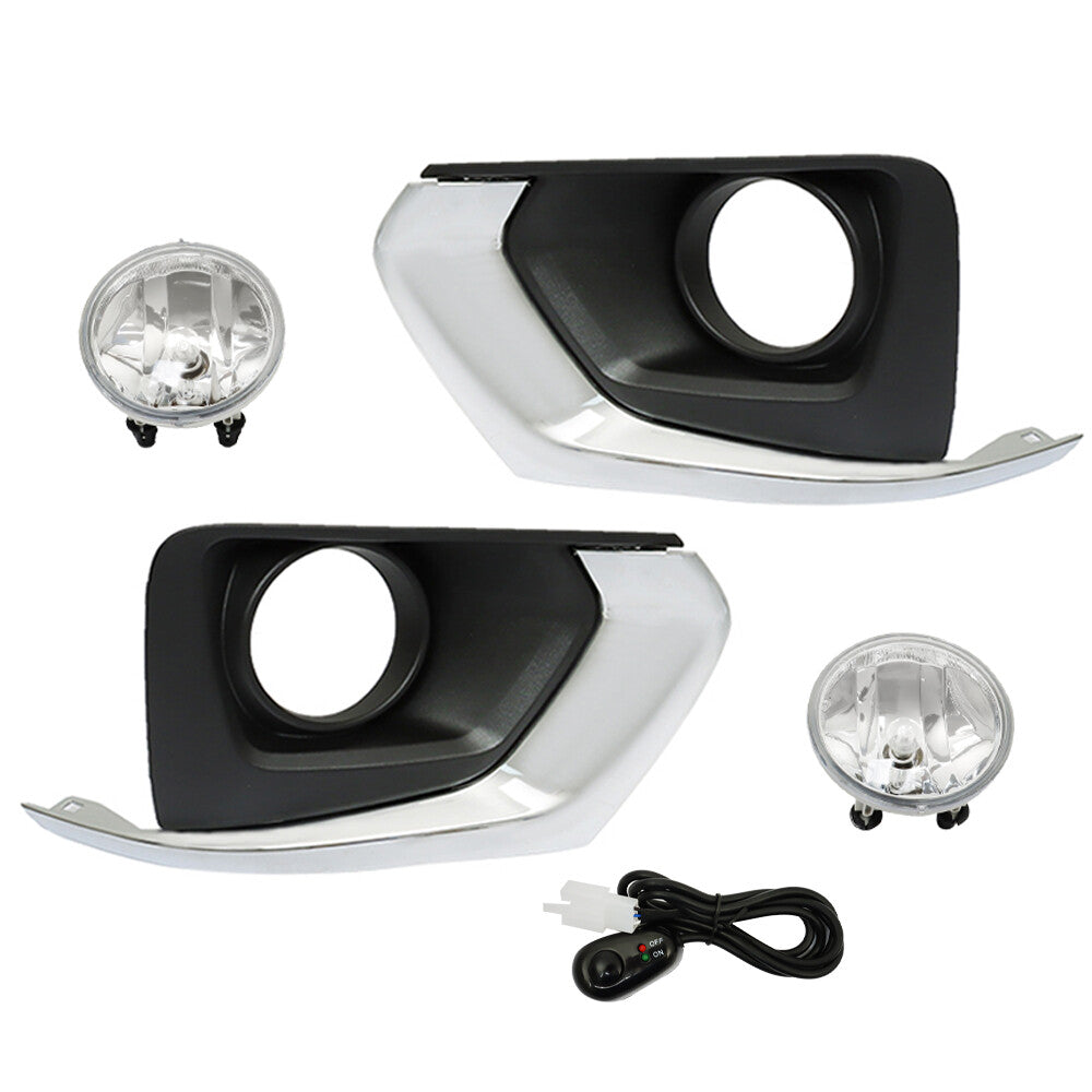 LH+RH Fog Light Kit + Bezel + Wiring Harness + Switch for 2018-2021 Traverse n