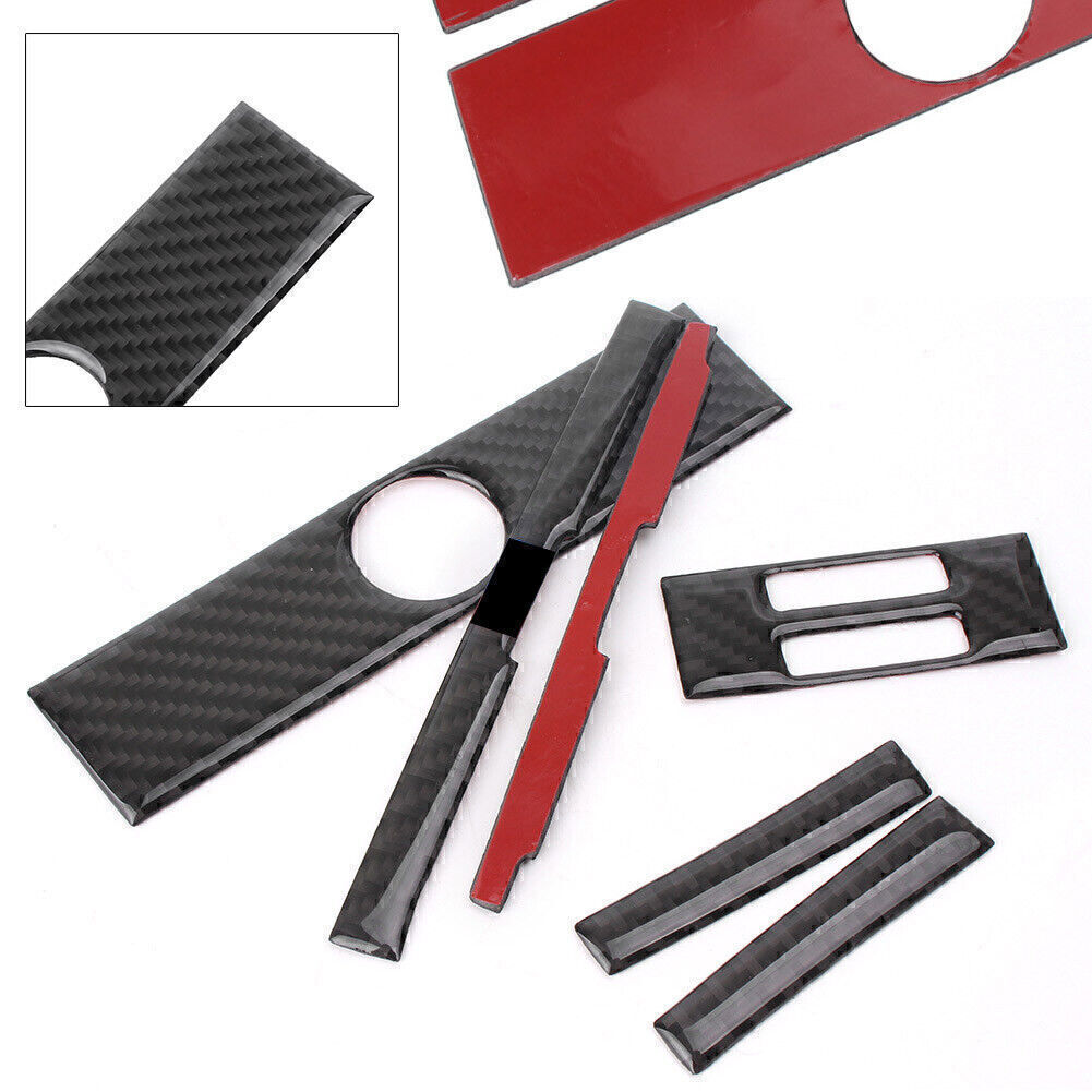 6x Car Rear Air Outlet Frame Cover Trim Carbon Fiber for BMW 3 series F30