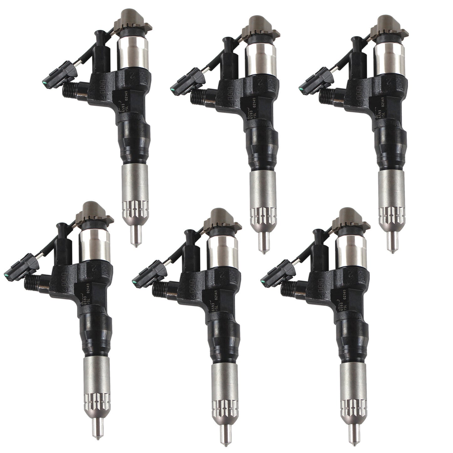 6Fuel Injectors VH23670E0012 Assembly for Hino J08E Kobelco SK350-8 095000-6593 n