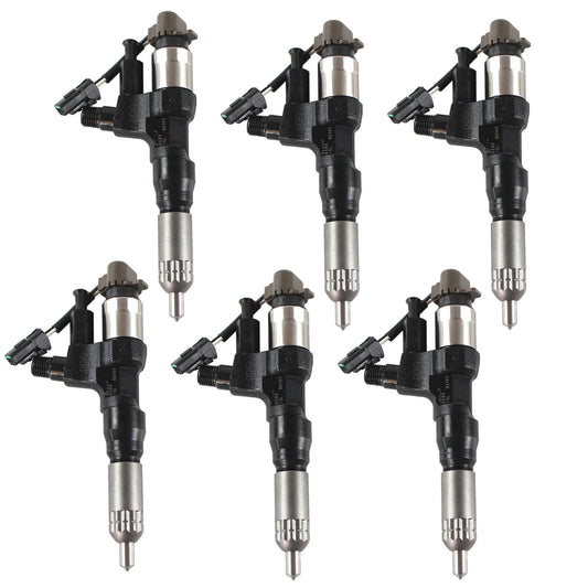 6Fuel Injectors VH23670E0012 Assembly for Hino J08E Kobelco SK350-8 095000-6593 n