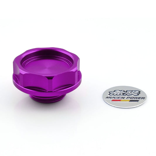 PP Mugen Power Aluminum Oil Cap Radiator Cap Cover Fuel Filler Tank Q