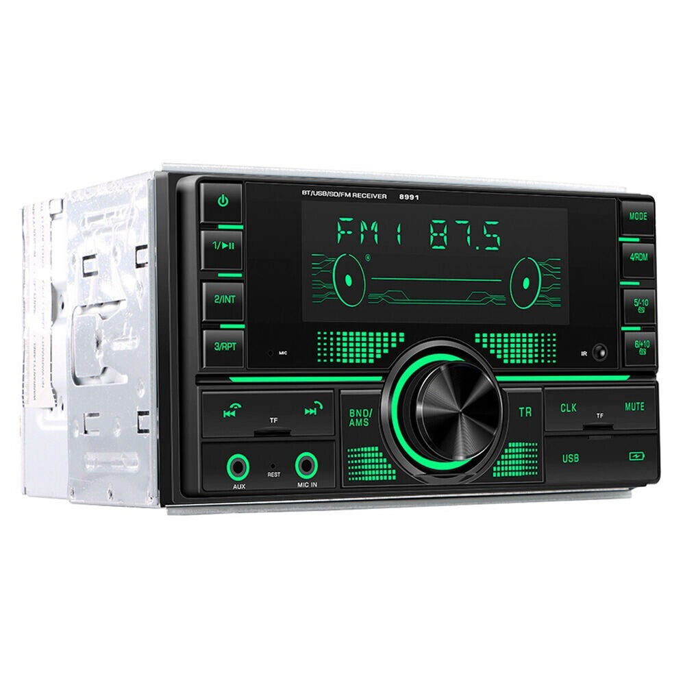 Double 2-Din Car Stereo MP3-Player FM Bluetooth Receiver AUX Audio In-Dash Hot n