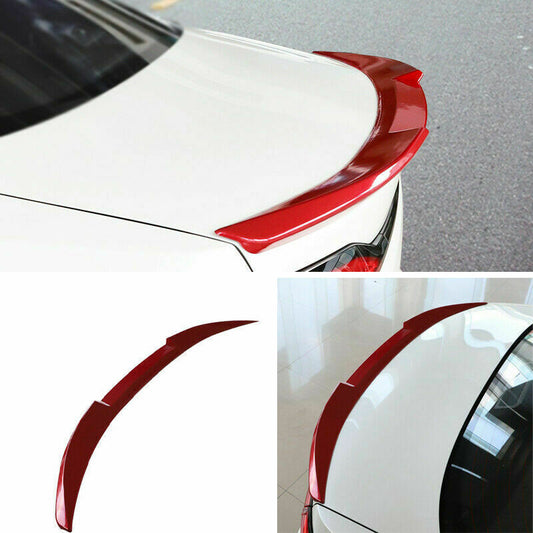 for Toyota for Corolla Sedan 2019-22 Red Blade Rear Spoiler Tail Trunk Lip Wing Bar