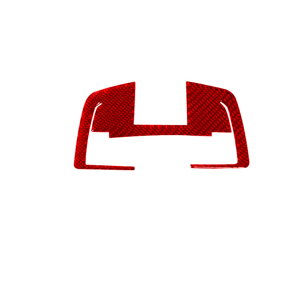 5x Red Carbon Fiber Climate Control Console Cover Trim For Fiesta 2011-2015 v
