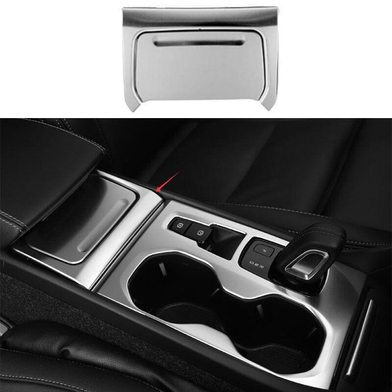 for Volvo XC40 2019-2022 Silver Titanium Middle Console Gear Shift Frame Trim