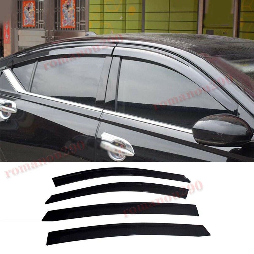 for Nissan Altima 2019-2024 Smoky Black Window Visor Vent Shades Sun Rain Guard