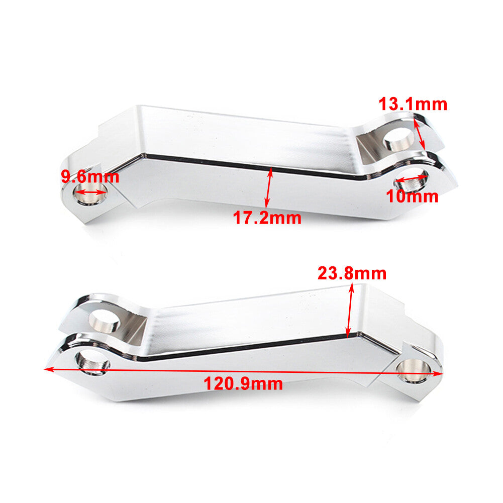 Black Male Mount Foot Peg Extensions for Harley Sportster Softail Road King