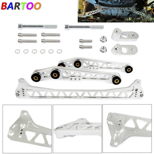 Silver Billet Rear Lower Control Arms + Subframe Brace for Honda for Civic EG 92-95 Q
