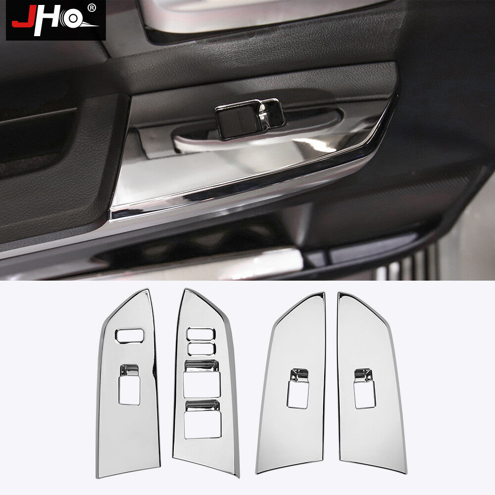 for Toyota Tundra 2014-2021 Car Window Lift Switch Panel Cover Chrome Trim ABS