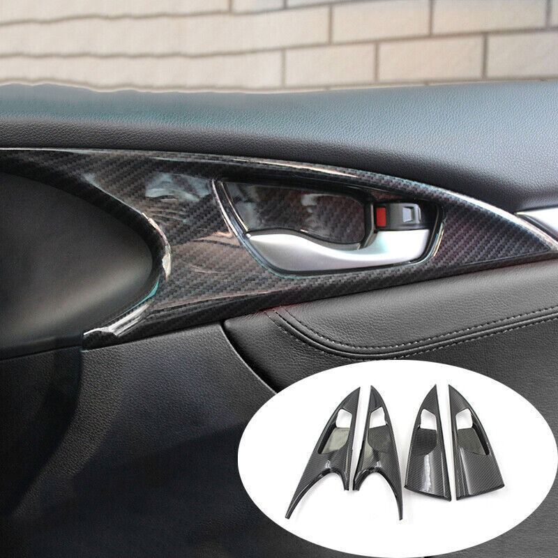4P For Kicks 2018-2021 Chrome Steel Car Door Body Side Molding Cover Trim v