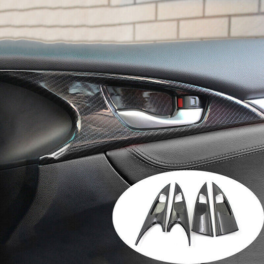 4P For Kicks 2018-2021 Chrome Steel Car Door Body Side Molding Cover Trim v