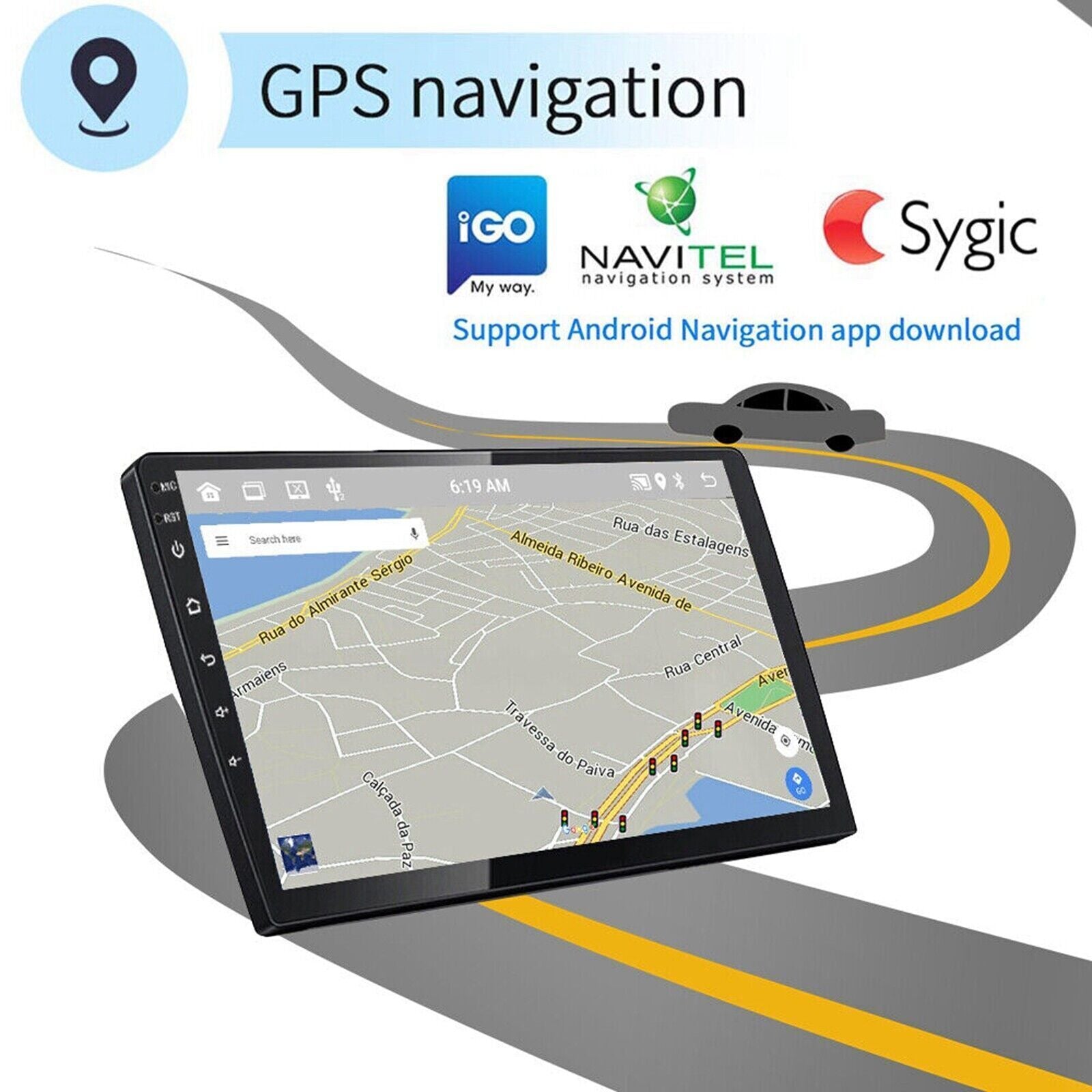 32GB for Chevrolet Sonic Aveo Android 13 Car Stereo Radio with GPS, NAVI, and CarPlay (compatible with versions 11-15).