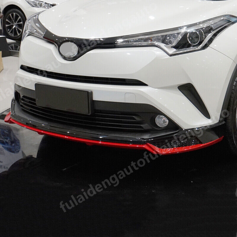 3*for Toyota C-HR CHR 2018-2019 Red Front Bumper Lip Surround Molding Cover Trim Q