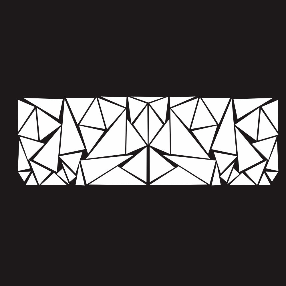 White Triangle Sticker Car Side Body Stickers Decals Vinyl Art Graphics Sticker