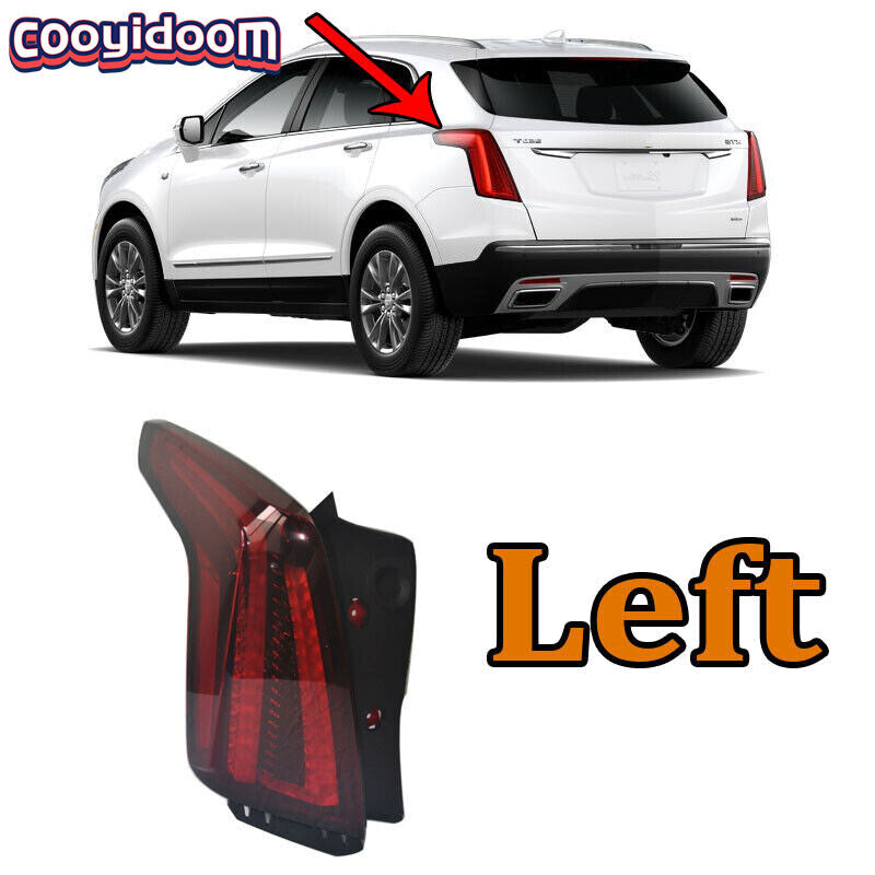 The dark red left taillight assembly is suitable for 2020-2022 for Cadillac XT5 models. (Model number 84514975)