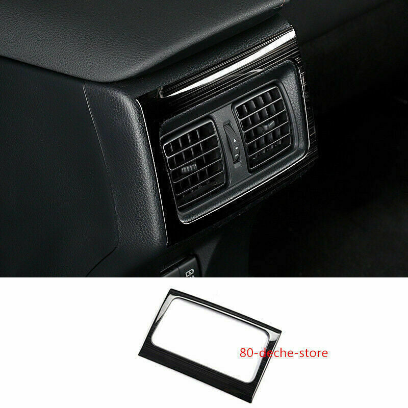 Black Titanium Rear Air Outlet Decor Panel Frame Trim for Toyota for Camry 2018-21