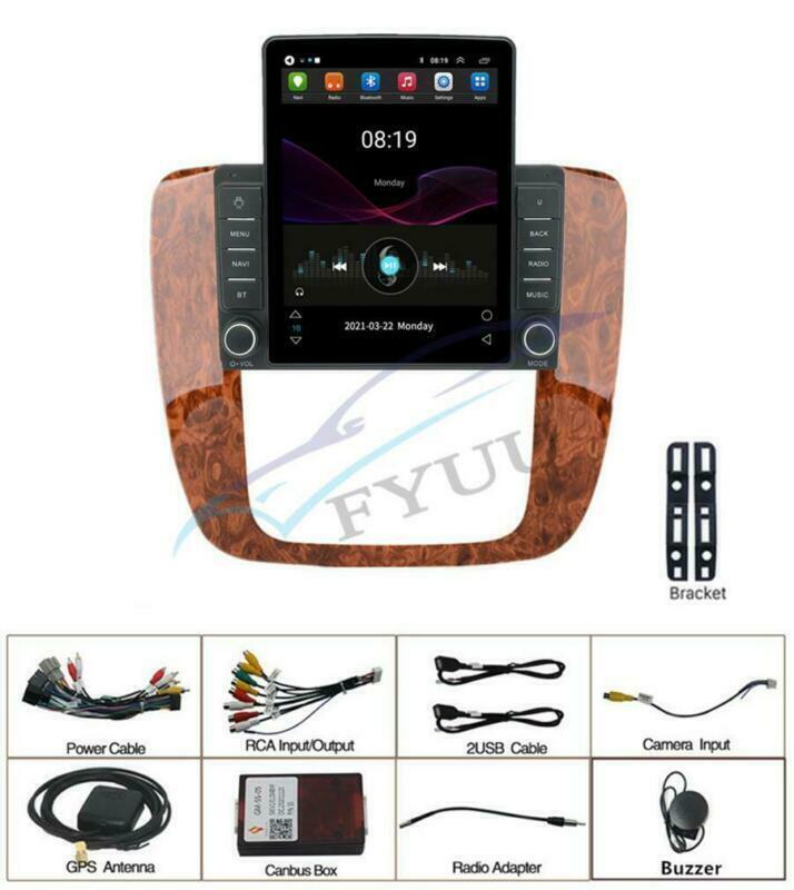 for GMC for Yukon for Chevrolet 9.5 Vertical Tahoe Car Stereo Radio GPS Navi Player FM