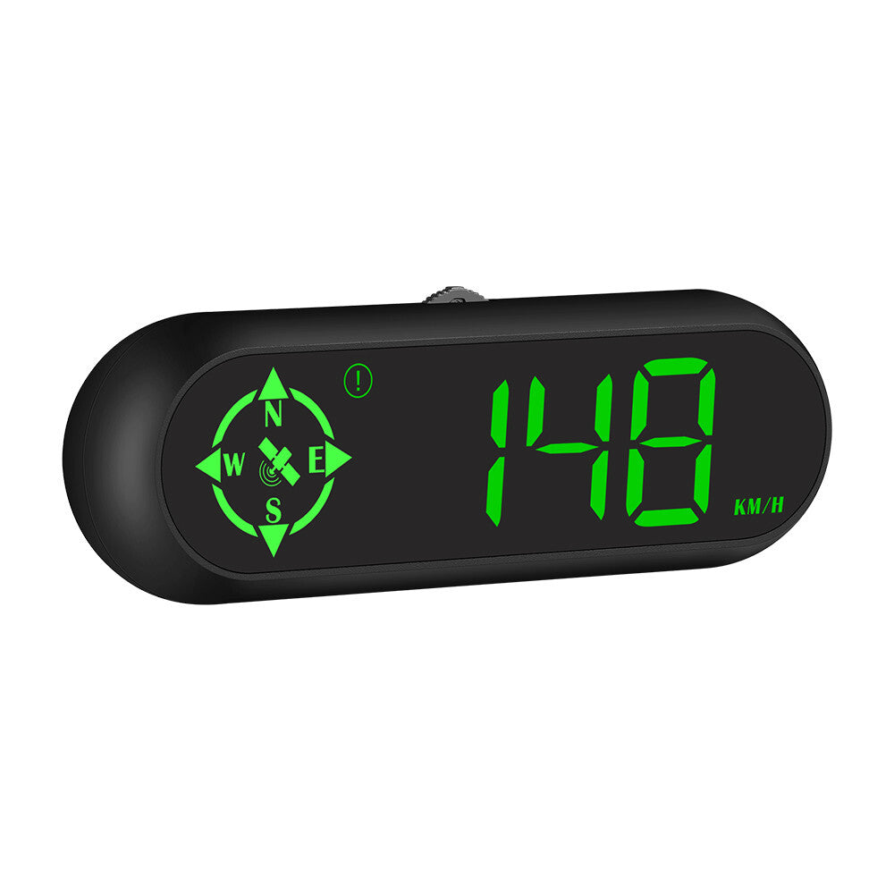 Car GPS HUD Head Up Display Speed Time MPH KMH Speedometer Overspeed Alarm
