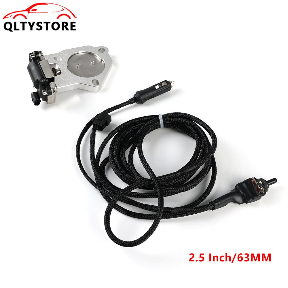 2.5 inch Electric Exhaust Valve Control Motor Kit 12V with Manual Switch Q