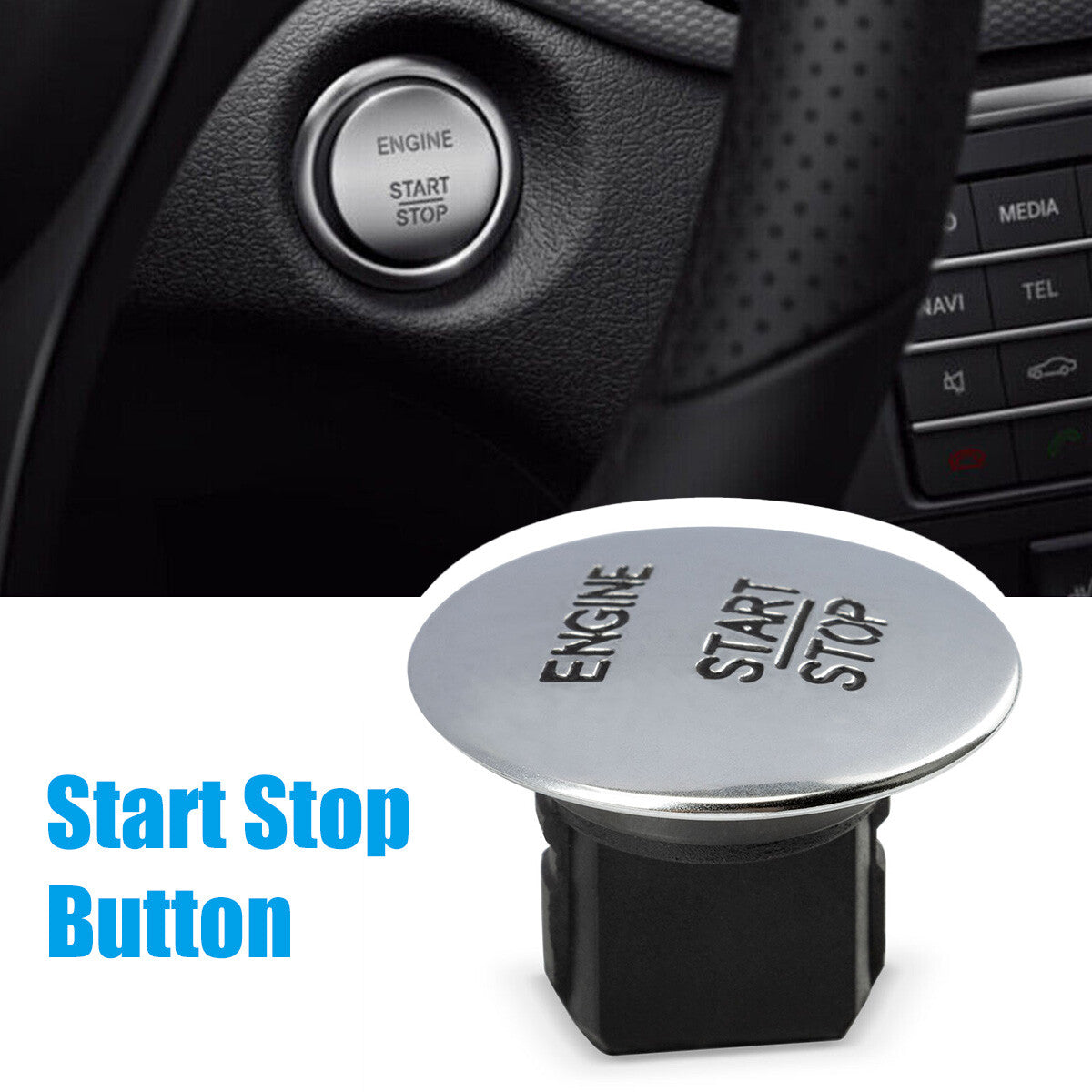 1PC NEW for Mercedes-Benz Start Stop Push To Go Button Switch Keyless 2215450714 Q