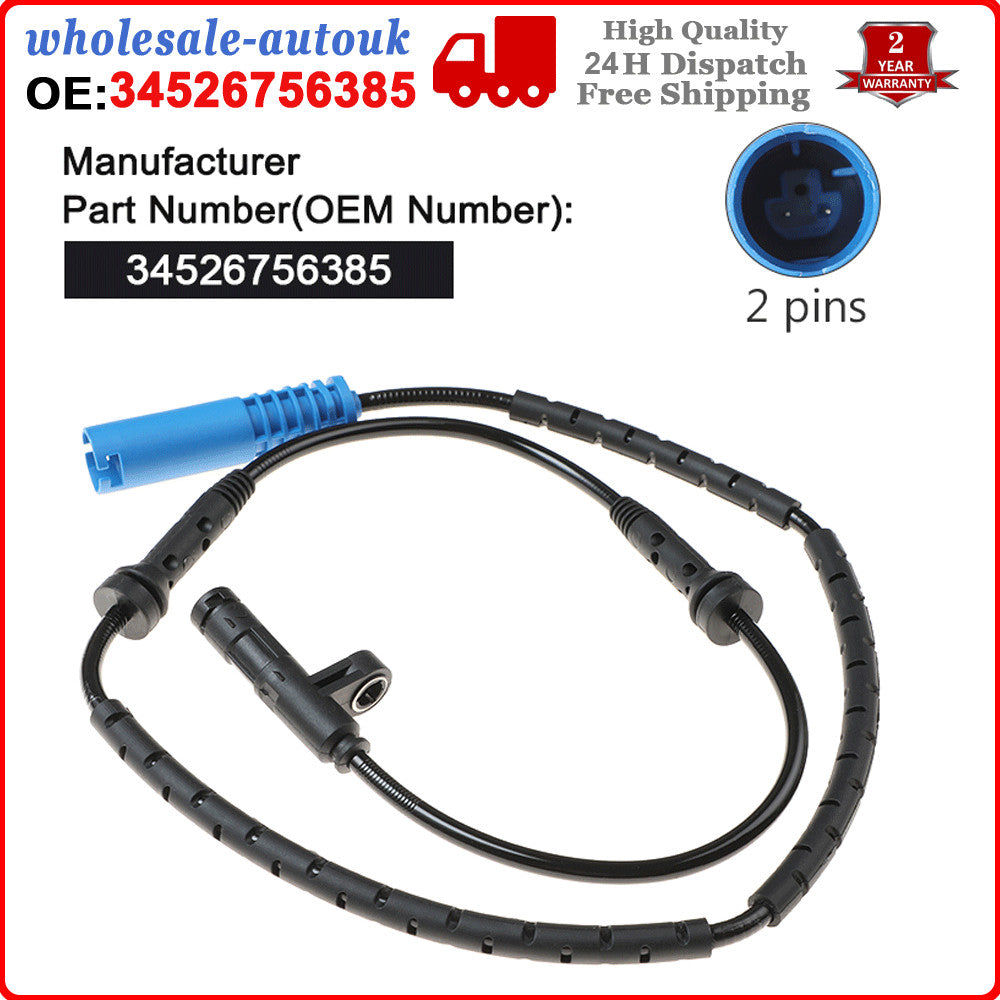 4X Front Rear L/R ABS Wheel Speed Sensor for MINI COOPER 02-08 34526756384 385